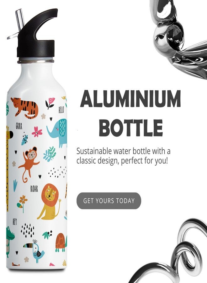 TrendoPrint Printed Aluminium Sipper Water Bottle 750ml For Gym, Yoga, Kids, Boys, Girls, Brother, Sister, Babies, Baby, Workout, Adults (WB380) - Image 3